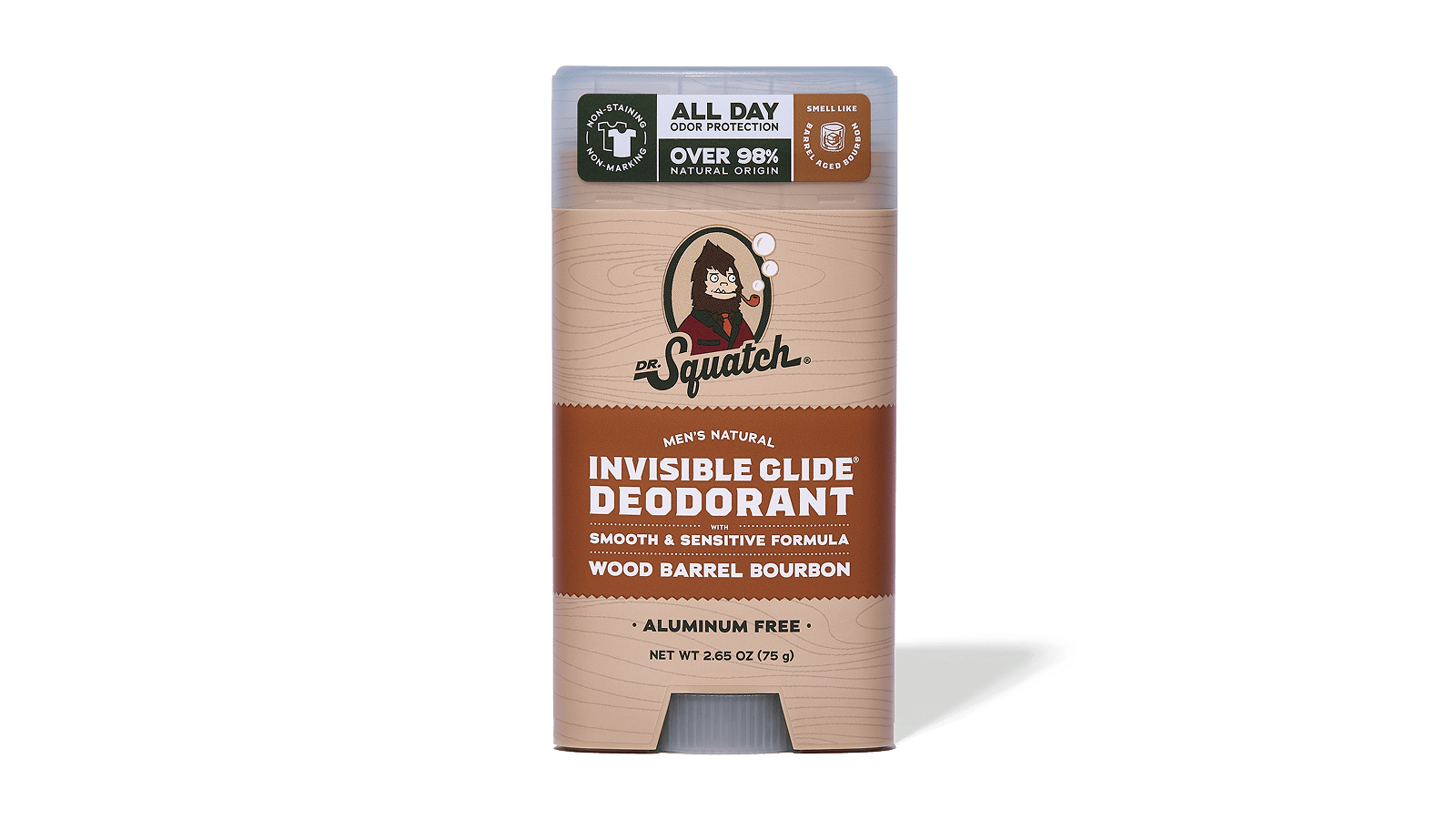 Wood Barrel Bourbon Invisible Glide Deodorant - Rich Clean
