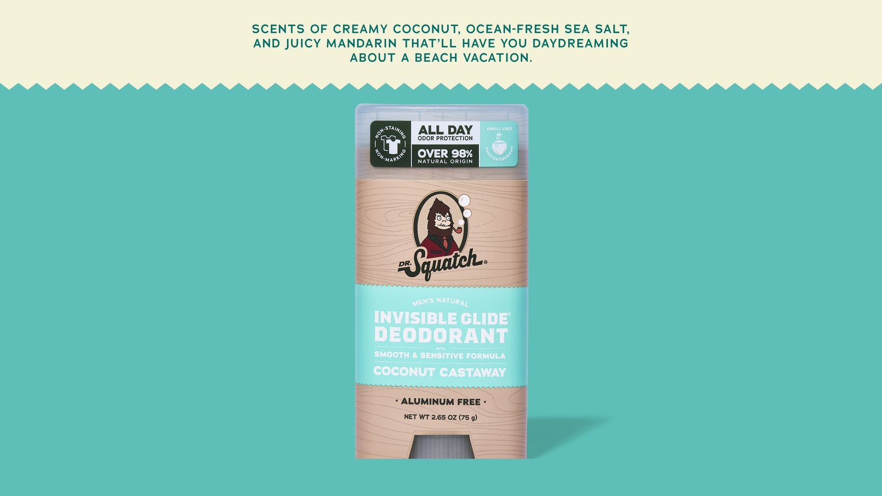 Coconut Castaway Invisible Glide Deodorant - Smooth Fresh