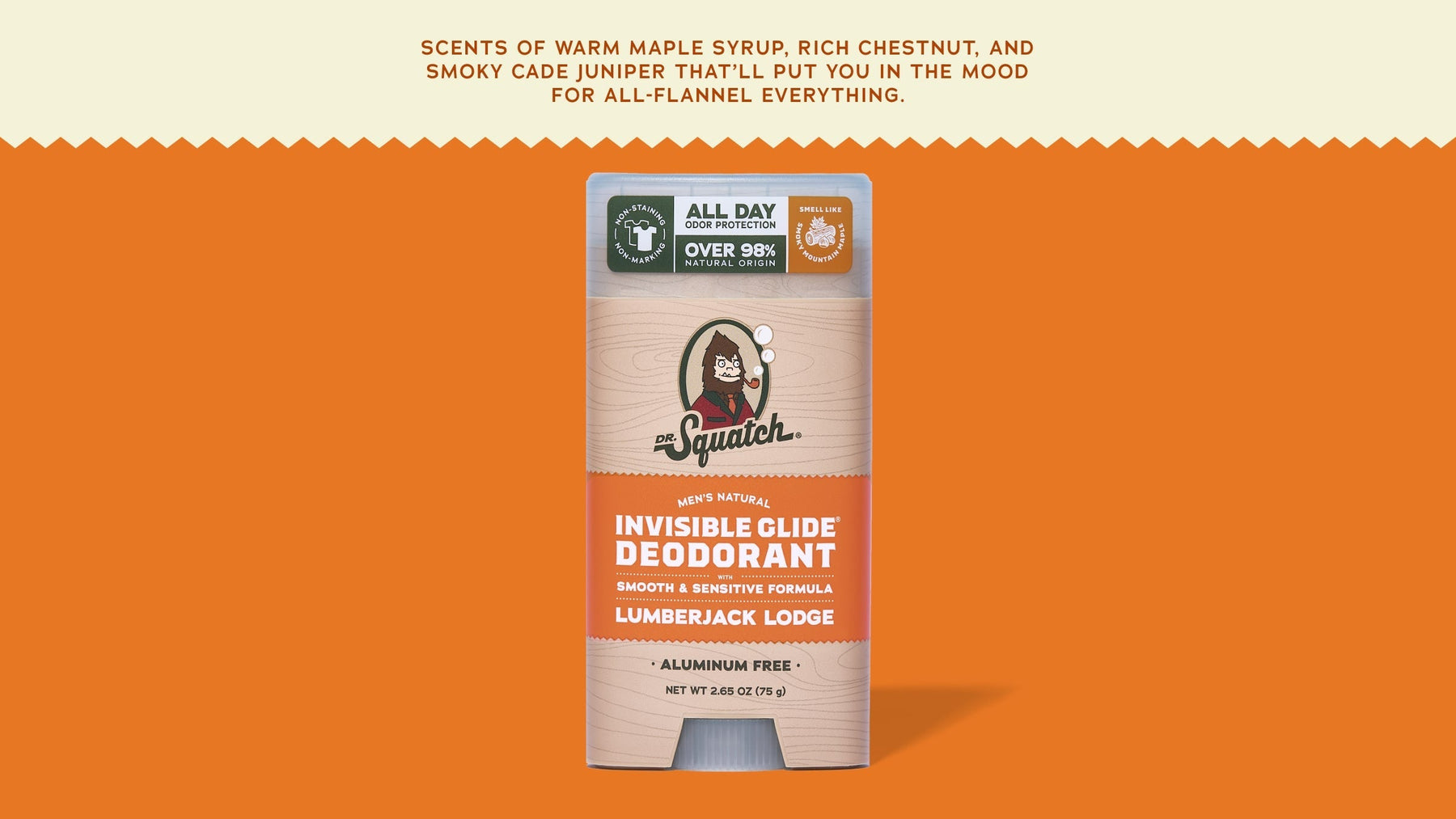 Lumberjack Lodge Invisible Glide Deodorant - Bright Outdoor Guard