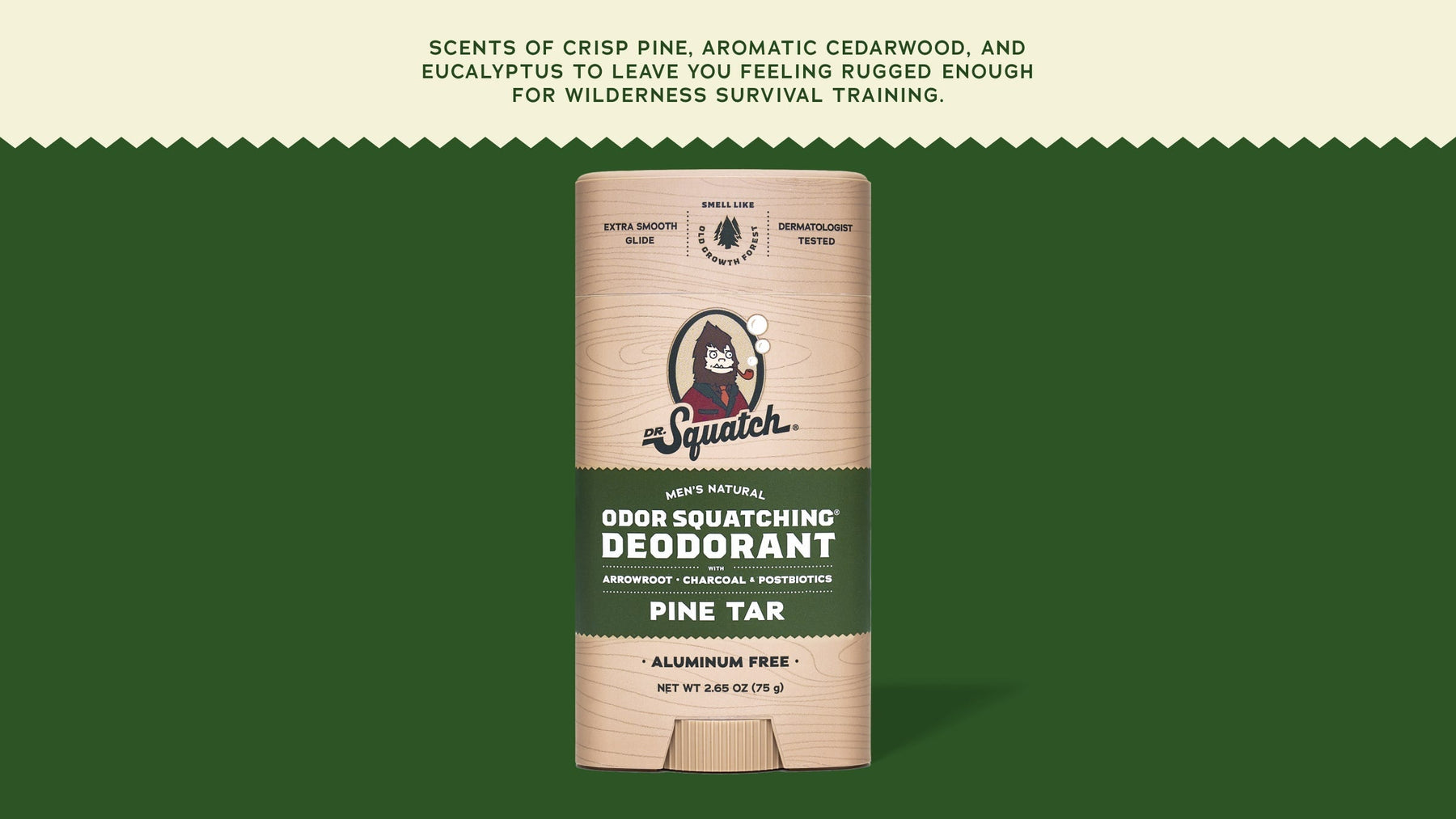 Pine Tar Deodorant - Essential Outdoor Fresh