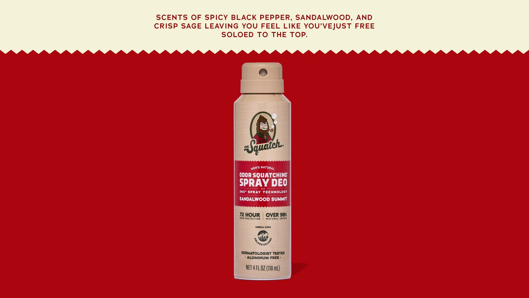 Sandalwood Summit Spray Deodorant - Outdoor Daily Routine