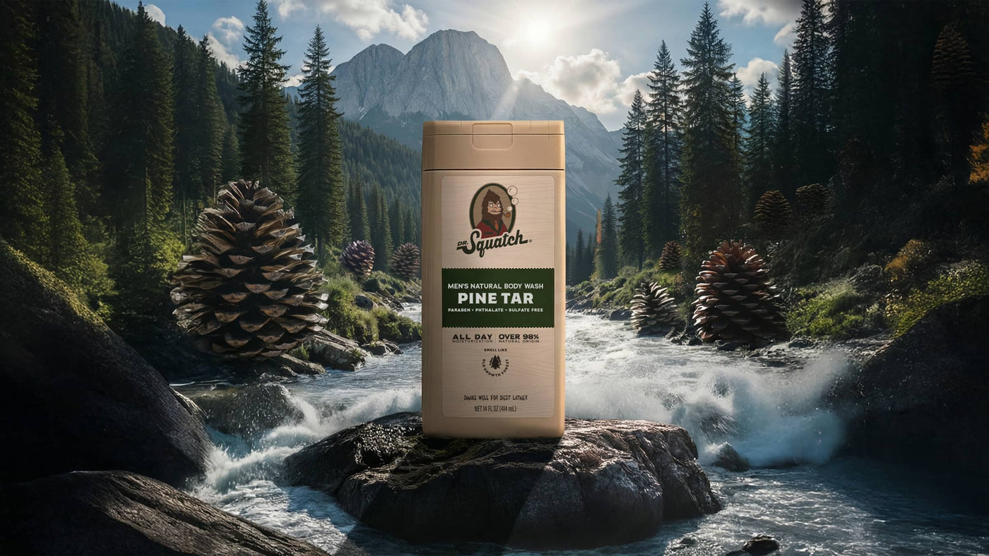 14 oz Pine Tar Body Wash - Forest Morning Lather