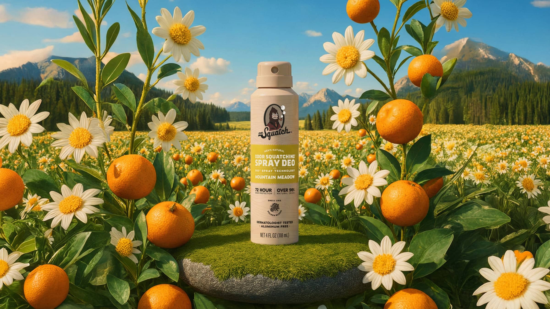 Mountain Meadow Spray Deodorant - Travel Clean Routine