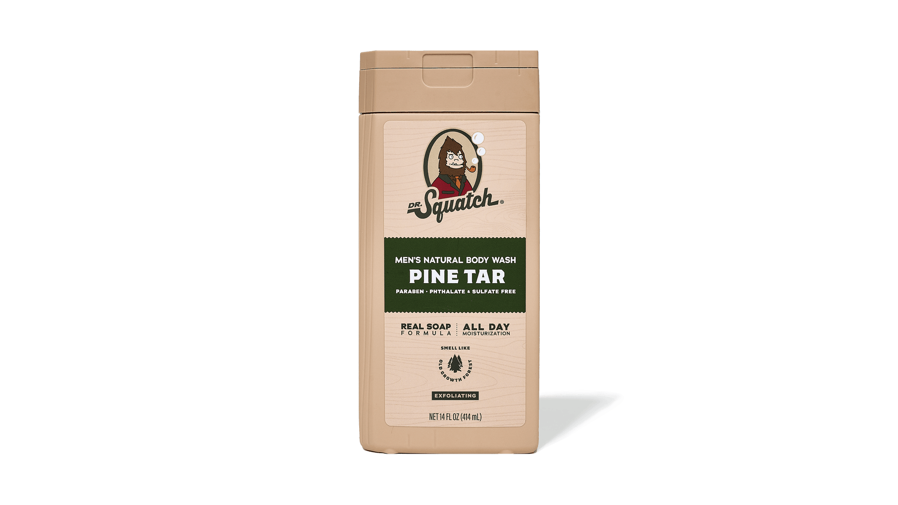 14 oz Pine Tar Exfoliating Body Wash - Clean Outdoor Lather