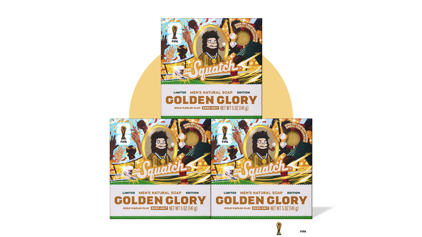 FIFA Golden Glory 3-Pack Bar Soap Bundle - Collector Gift Lineup